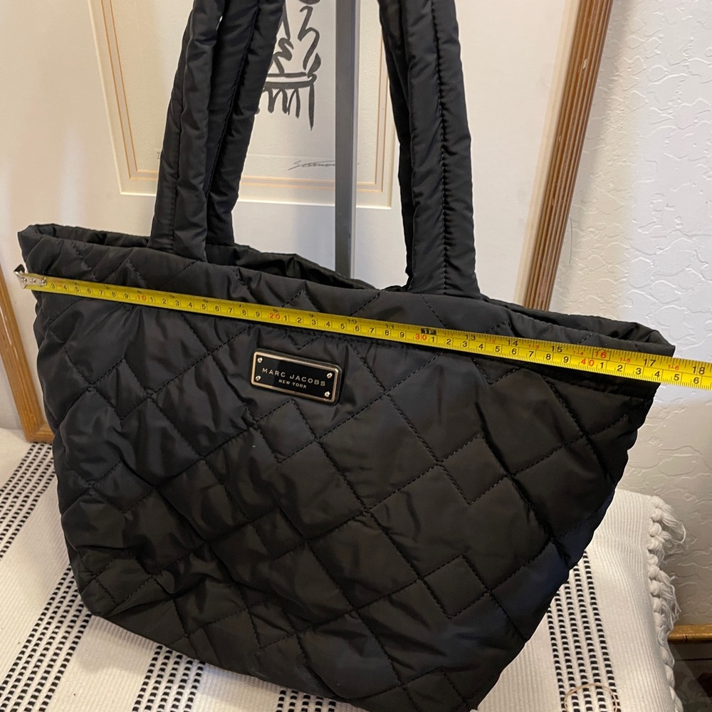 Marc Jacobs Black Quilted Nylon Tote - Picture 11 of 12